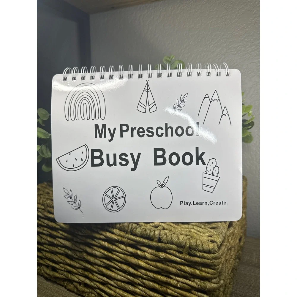 My Preschool Busy Book Interactive Learning Activity Dinosaur Rainbow Match Toy